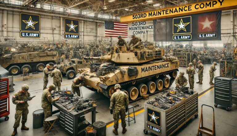 The History of the 503rd Maintenance Company at Fort Bragg, NC